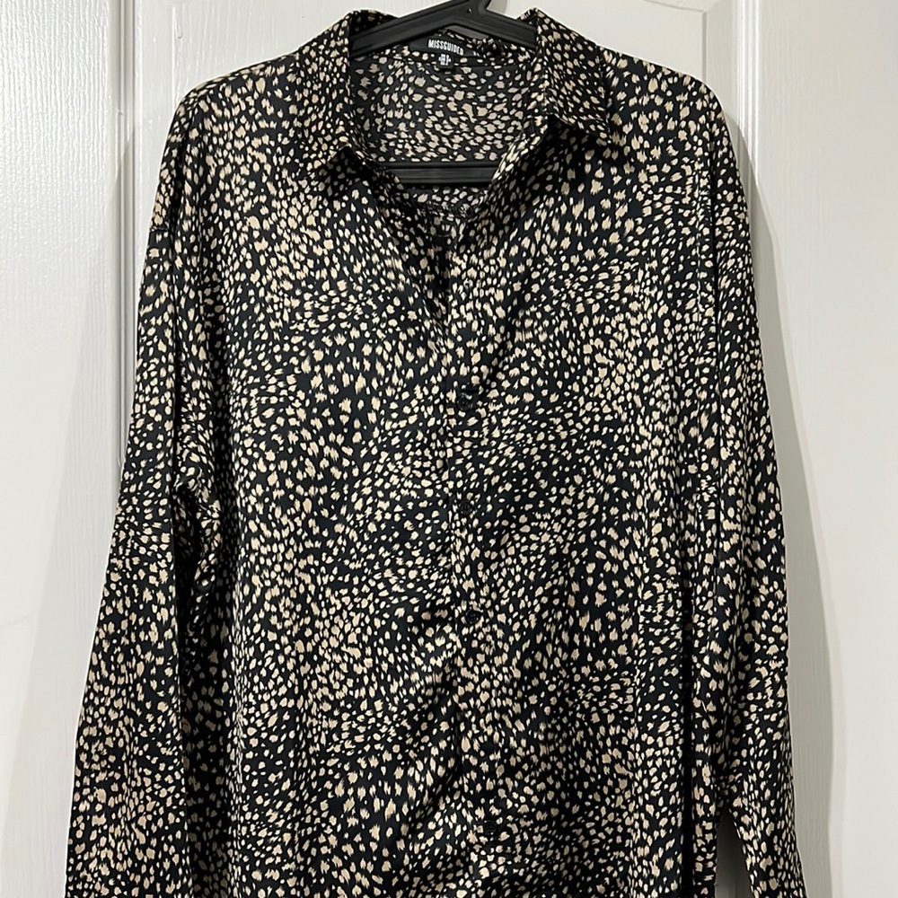 Miss guided black blouse